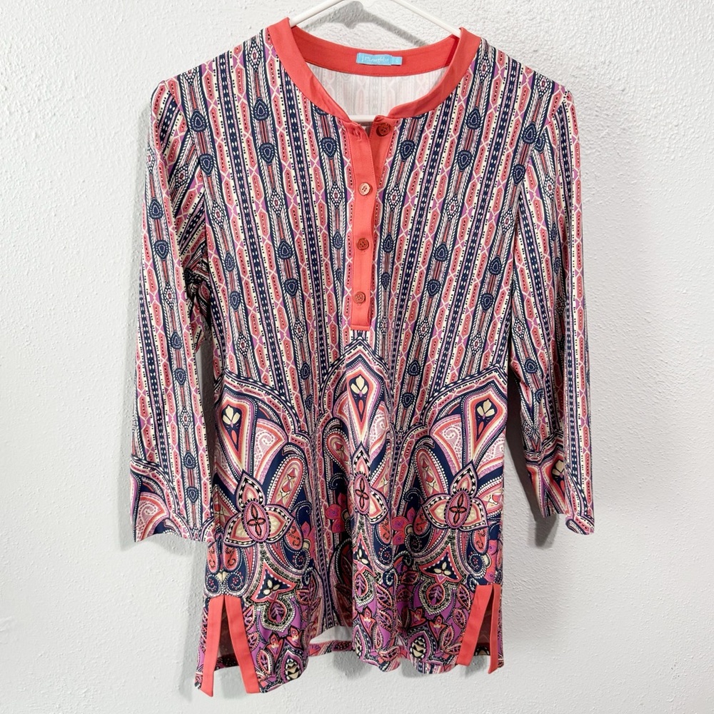J McLaughlin paisley tunic size small - Picture 1 of 8